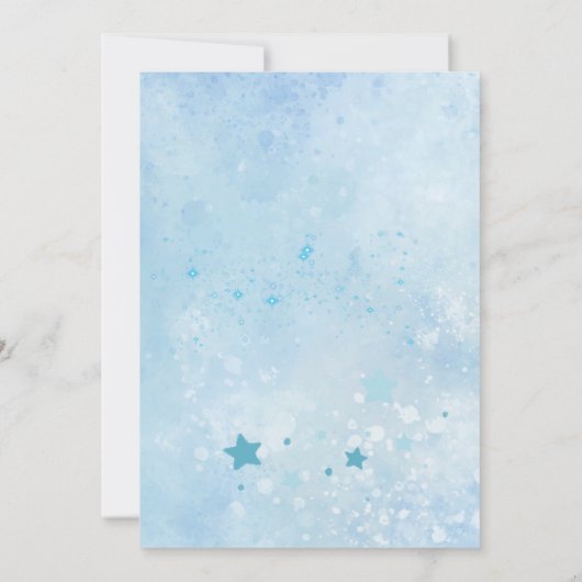 Invitation Béary Bleu Balloon Première communion sainte (Dos)