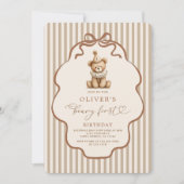 Invitation Beary First Birthday (Devant)