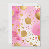 Invitation Beary jolie fille en peluche ours baby shower modè (Dos)