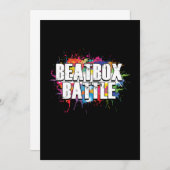 Invitation Beatbox Battle Graffiti Beatboxer DJ Rap Hiphop Gi (Devant / Derrière)
