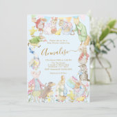 Invitation Beatrix Peter le lapin Baby shower des bois (Debout devant)