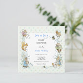Invitation Beatrix Potter Peter le Baby shower du lapin (Debout devant)