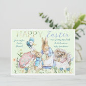 Invitation Beatrix Potter Peter le lapin Brunch de Pâques (Debout devant)