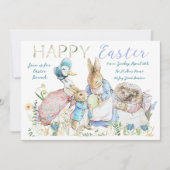 Invitation Beatrix Potter Peter le lapin Brunch de Pâques (Devant)