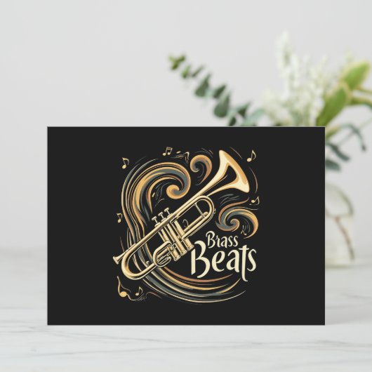 Invitation Beats en laiton Trumpet Player Groove (Debout devant)
