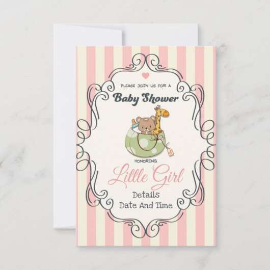 Invitation Beau Baby shower (Devant)