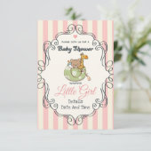 Invitation Beau Baby shower (Debout devant)