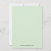 Invitation Beau Baby shower de charpente fleurie en tableau n (Dos)