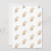 Invitation Beau Baby shower de fille Boho Nursery (Dos)