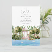 Invitation Beau baby shower de la jungle (Debout devant)