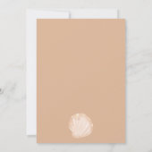 Invitation Beau baby shower de perles d'été (Dos)