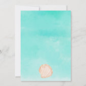 Invitation Beau baby shower de perles d'été (Dos)