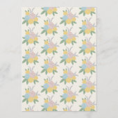 Invitation Beau Baby shower Floral Pram Fleurs Rustiques (Dos)