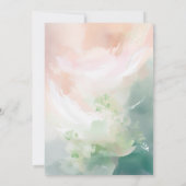 Invitation Beau Baby shower Jumeaux de la fête de nidificatio (Dos)