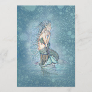 Invitation Beau Baby shower mère et bébé sirène