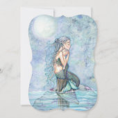 Invitation Beau Baby shower mère et bébé sirène (Devant)