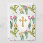 Invitation Beau Baptême Floral (Dos)