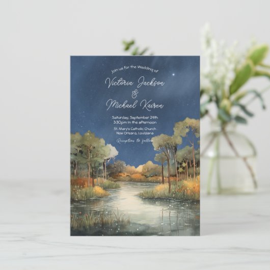 Invitation Beau Bayou Mariage (Debout devant)