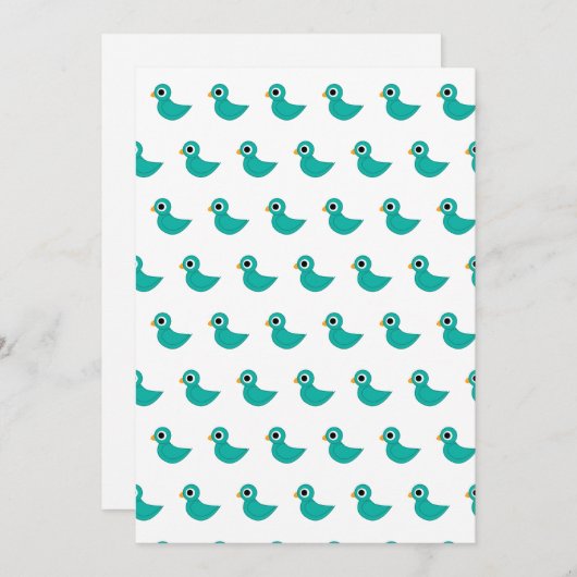 Invitation Beau bleu (Devant / Derrière)