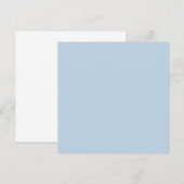 Invitation Beau bleu  (couleur unie)  (Devant / Derrière)