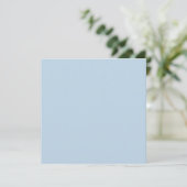 Invitation Beau bleu  (couleur unie)  (Debout devant)