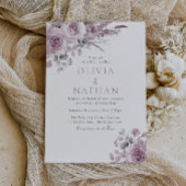Invitation Beau Blush Rose Boho Floral Mariage