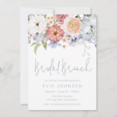 Invitation Beau Brunch Fête des mariées botanique florale (Devant)