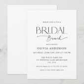 Invitation Beau Brunch nuptial de police de couple (Devant / Derrière)