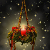 Invitation Beau Cadeau Enveloppé Présents Noël Fête