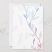 Invitation Beau cadre fleuri (Dos)