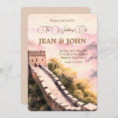 Invitation Beau Château S'il vous plaît Rejoignez-nous Mariag (Devant / Derrière)