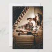 Invitation Beau Coeur Nouvel An Fête de Noël Brunch (Dos)