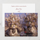 Invitation Beau couple d'amoureux (Devant / Derrière)