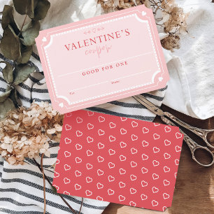 Invitation Beau coupon de la Saint-Valentin Vintage