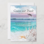 INVITATION BEAU DOLPHINS TROPICAUX DU SOLEIL DE L'OCÉAN (Devant)