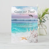 INVITATION BEAU DOLPHINS TROPICAUX DU SOLEIL DE L'OCÉAN (Debout devant)