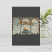 Invitation Beau dôme de Jérusalem du Rock Design (Debout devant)