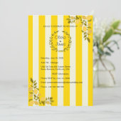 Invitation Beau doré sur mesure Mariage de crème douce (Debout devant)