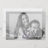 Invitation Beau Elegant Lavender Mariage photo (Dos)