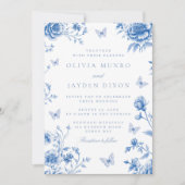 Invitation Beau Enchanted Vintage Fleurs de Printemps Mariage (Devant)
