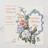 Invitation Beau Flora Faune art  (Devant / Derrière)