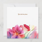 Invitation Beau, heureux, lumière, printemps, été, mignon, él (Dos)