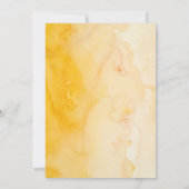 Invitation Beau Hibiscus Jaune Fleur Art Mariage Invit (Dos)