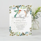 Invitation Beau HUMMINGBIRDS Couple Mariage (Debout devant)