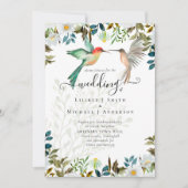 Invitation Beau HUMMINGBIRDS Couple Mariage (Devant)