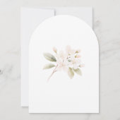 Invitation Beau lapin Floral Aquarelle Pâques Brunch (Dos)