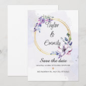 Invitation beau mariage (Devant / Derrière)