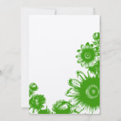 Invitation Beau Mariage à fleurs Vintages (Dos)