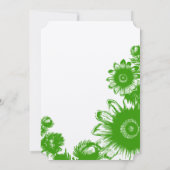 Invitation Beau Mariage à fleurs Vintages (Dos)