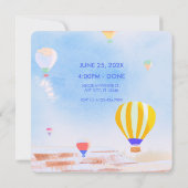 Invitation Beau mariage de montgolfière Cappadoce (Dos)